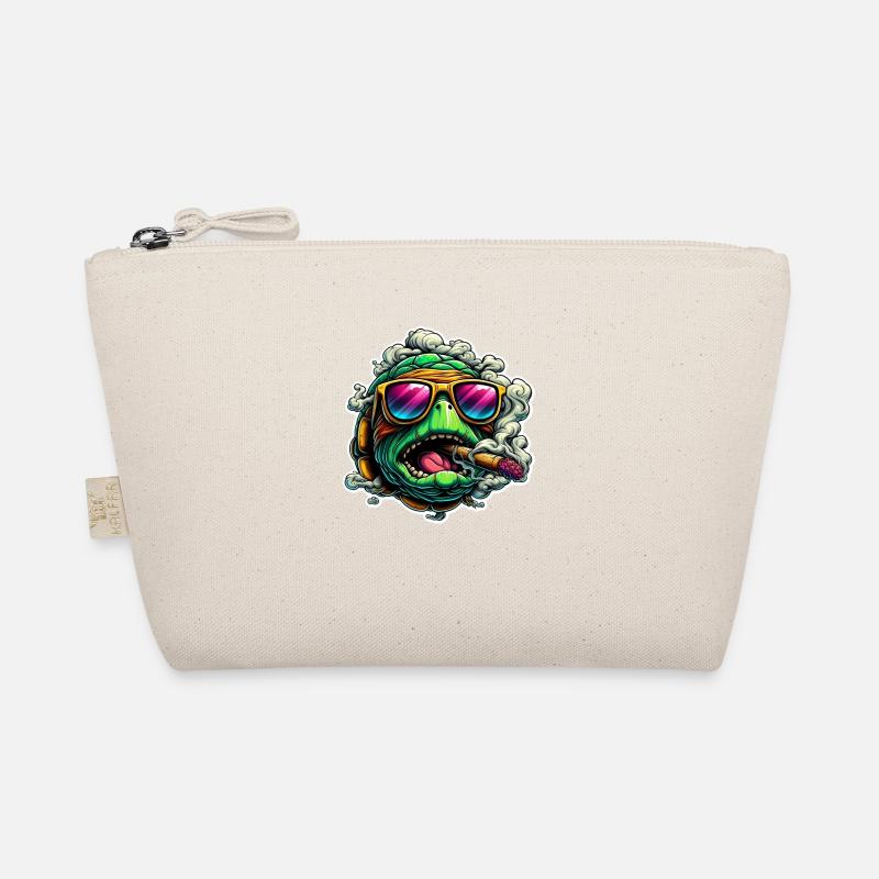 Crazy turtle tuxedo Organic Pouch