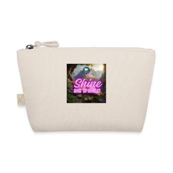 Emerald shine and sparkle - Organic Pouch - nature - Front