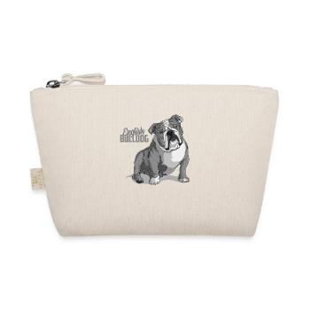 Dog Bulldog Animals Puppy Cute Dog Watercolor Art - Organic Pouch - nature - Front