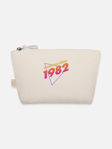 Retro - Genial seit 1982 - Bio-Täschchen - Natur - Vorne
