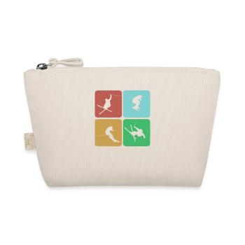 Ski Ski Motif pour Skieur Skieur - Trousse biologique - nature - Devant