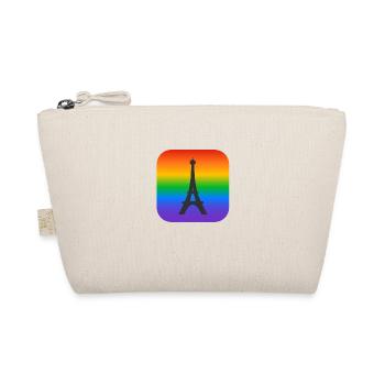 Paris Rainbow Eiffel Tower - Organic Pouch - nature - Front