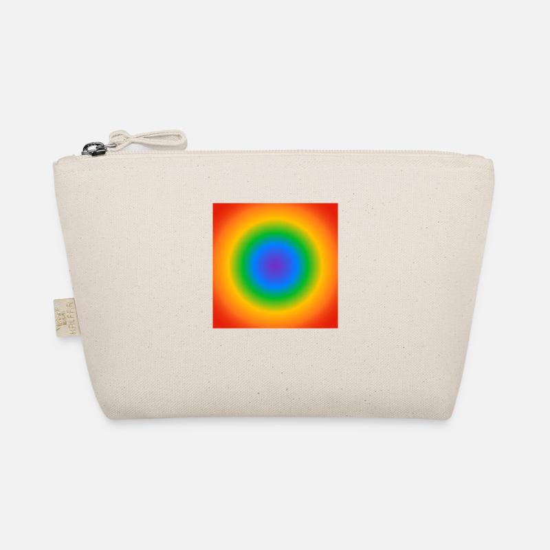 Rainbow Circle Gradient Colors Pride Merch Organic Pouch