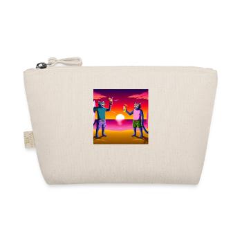 Gato Loco Surfdudes Cats Sunset Sea Beach Cat - Organic Pouch - nature - Front