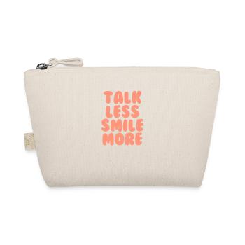 Talk less smile more orange - Organic Pouch - nature - Front