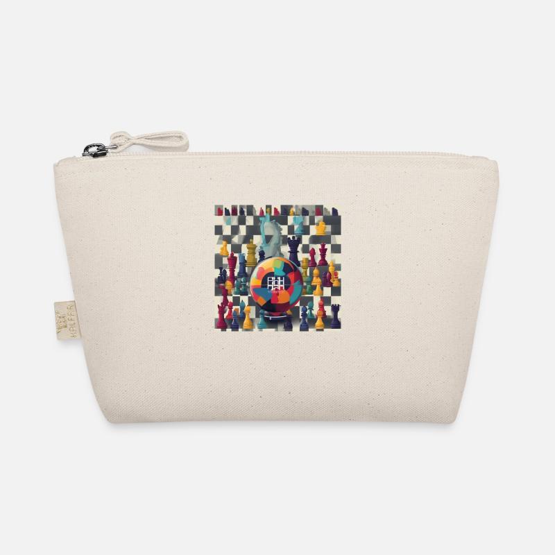World Chessboard: Celebrating Strategy and Unity Organic Pouch
