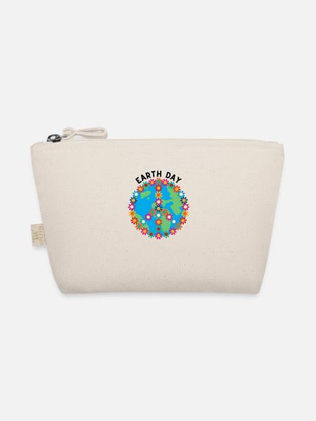 Earth day Peace - Organic Pouch - nature - Front
