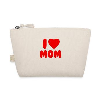 I love MOM - Bio-Täschchen - Natur - Vorne