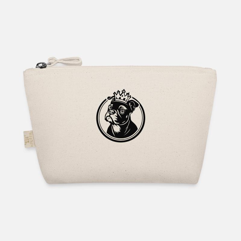 Cute dog with crown Organic Pouch
