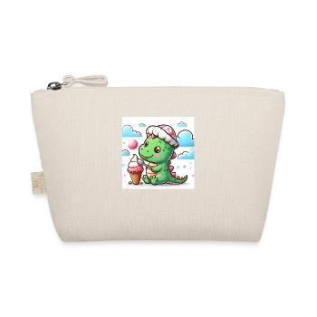 Dino avec chapeau et cornet de glace - Trousse biologique - nature - Devant