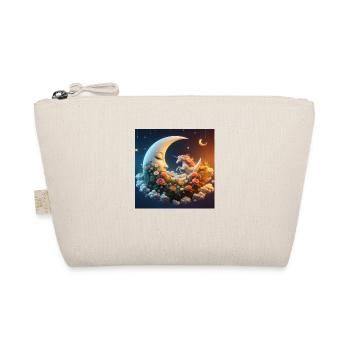 Mond mit Einhorn - Bio-Täschchen - Natur - Vorne