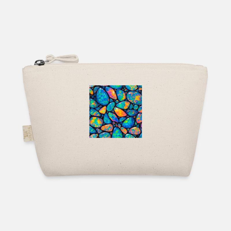 Opal-Muster - Bio-Täschchen - Natur