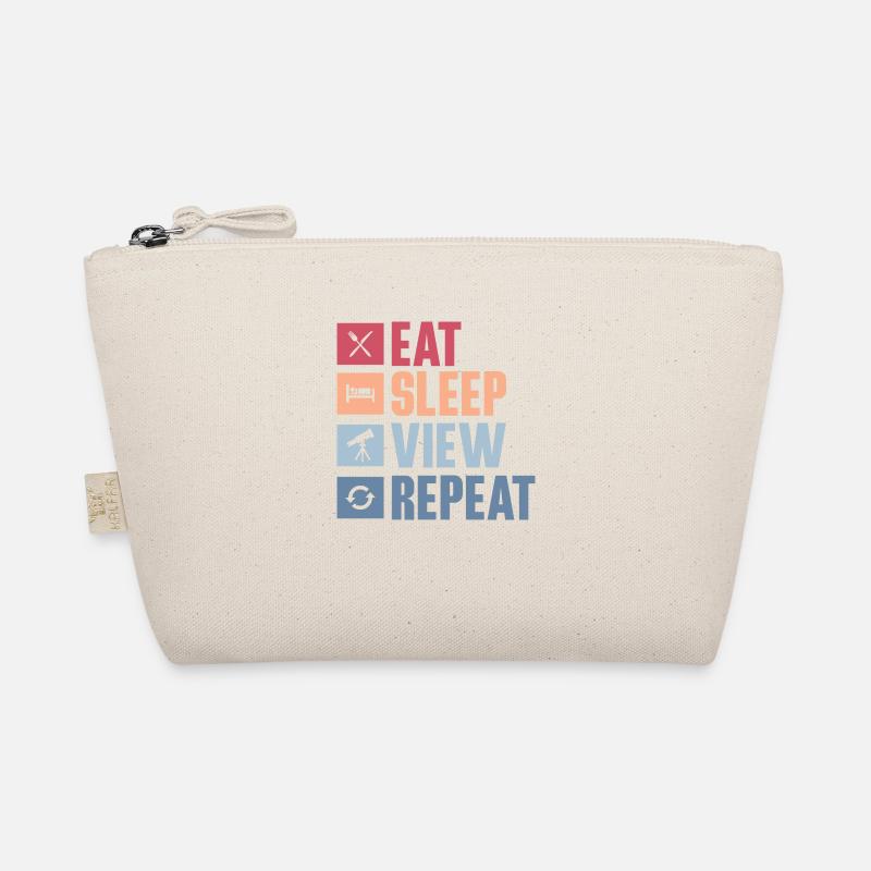 Eat Sleep View Repeat Stargazer Telescope Astronom Bio-Täschchen