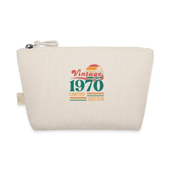 Vintage, 1970er Jahre, limitierte Auflage - Bio-Täschchen - Natur - Vorne