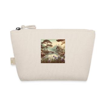 Japan Vintage Garden Pond Iris Flowers - Organic Pouch - nature - Front