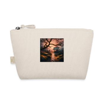 Japan Vintage Moss Stone Path - Organic Pouch - nature - Front