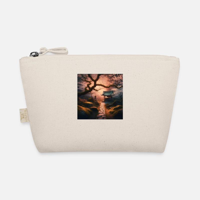 Japan Vintage Moss Stone Path Organic Pouch