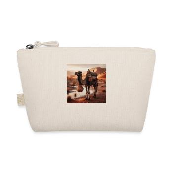 true camel in a desert A7 - Organic Pouch - nature - Front