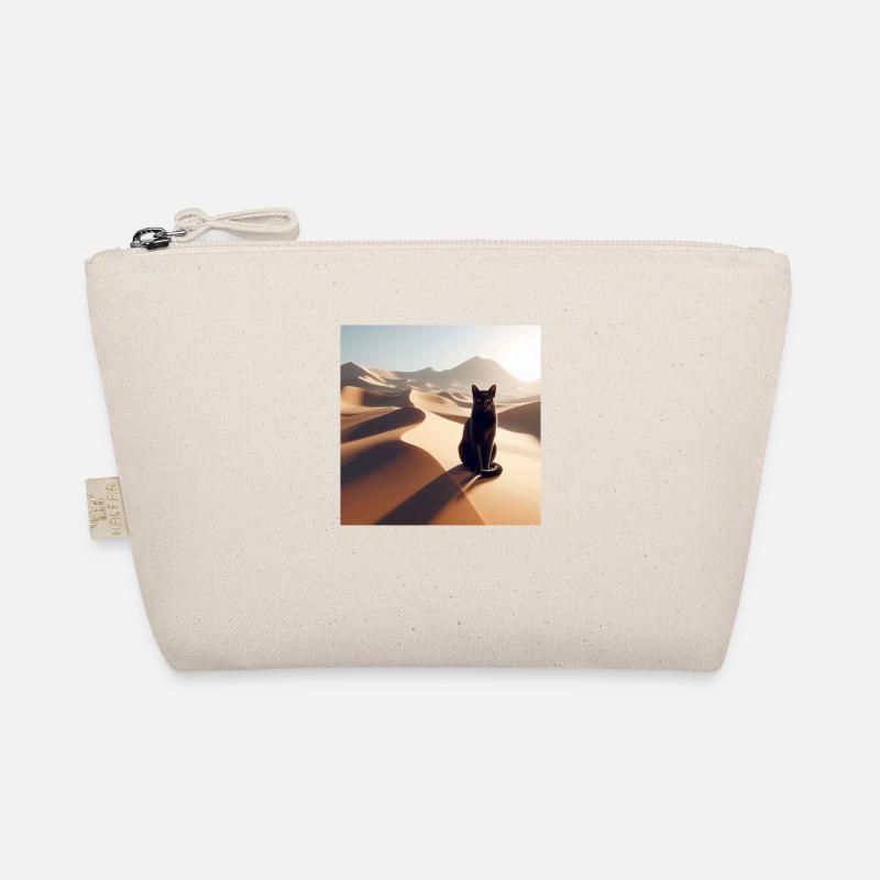 Eine echte Katze in der Wüste 2 Bio-Täschchen