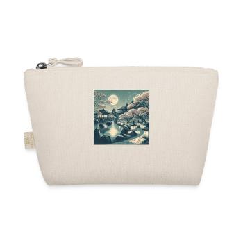 Japan Vintage Night Scene - Organic Pouch - nature - Front