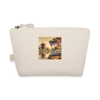Japan Vintage Pagoda - Organic Pouch - nature - Front