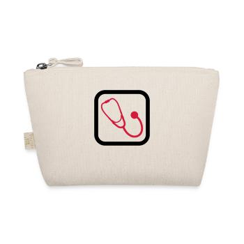 Doctor Stethoscope Outfit Medical Expertise - Organic Pouch - nature - Front