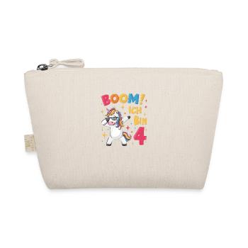 Boom! Ich bin 4 - Einhorn - Bio-Täschchen - Natur - Vorne