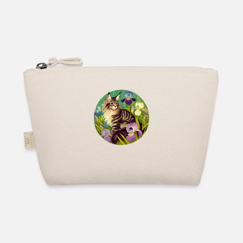 Braun getigerte Katze Iris Bio-Täschchen