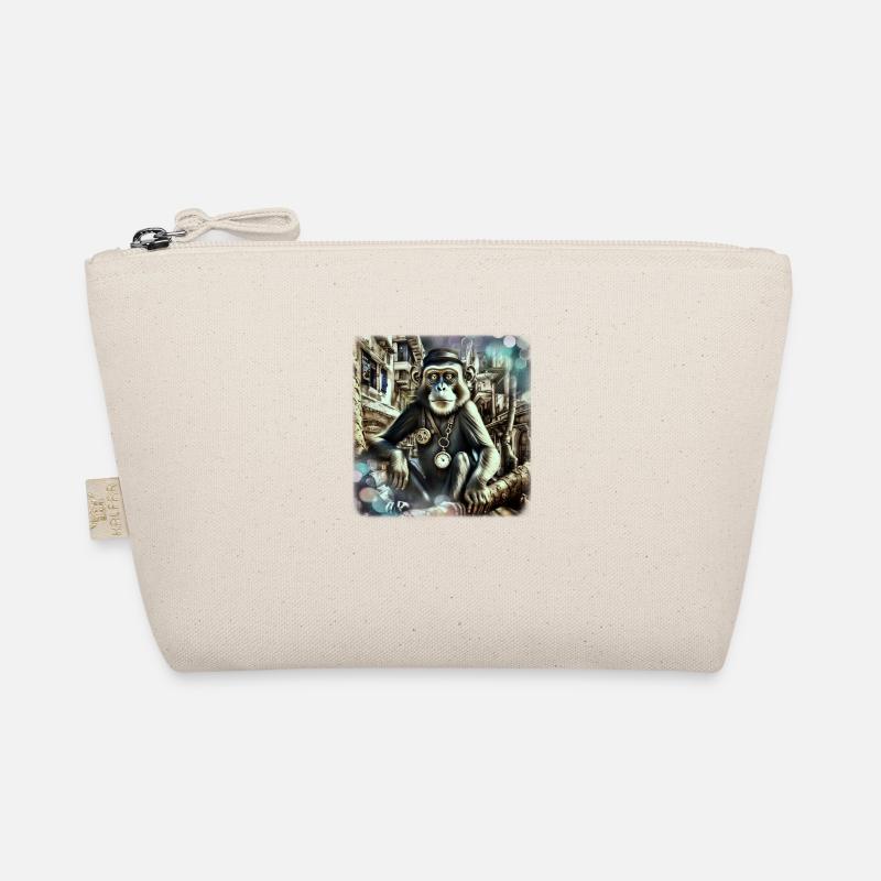 steampunked rock ape Organic Pouch