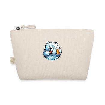 Eisbär / Tier / Nordpol / Winter / Kindlich / süß - Bio-Täschchen - Natur - Vorne