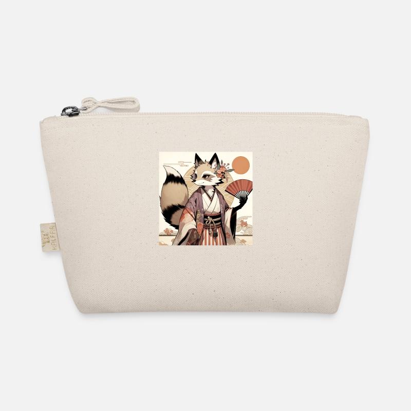 Élégance Kitsune en Tenue Traditionnelle Trousse biologique