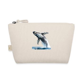 Humpback whale jumps out of the sea - Organic Pouch - nature - Front