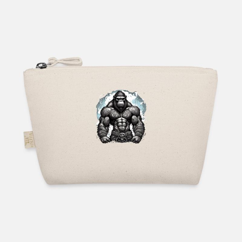 Tattoo / Tier / Kunst / cool / Comic / Gorilla Bio-Täschchen