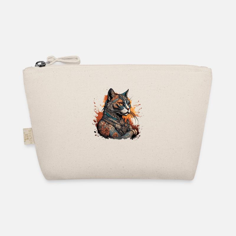 Tattoo / Tier / Kunst / cool / Comic / Katze Bio-Täschchen
