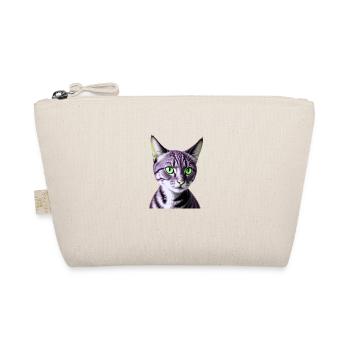 Chat aux yeux verts - Trousse biologique - nature - Devant