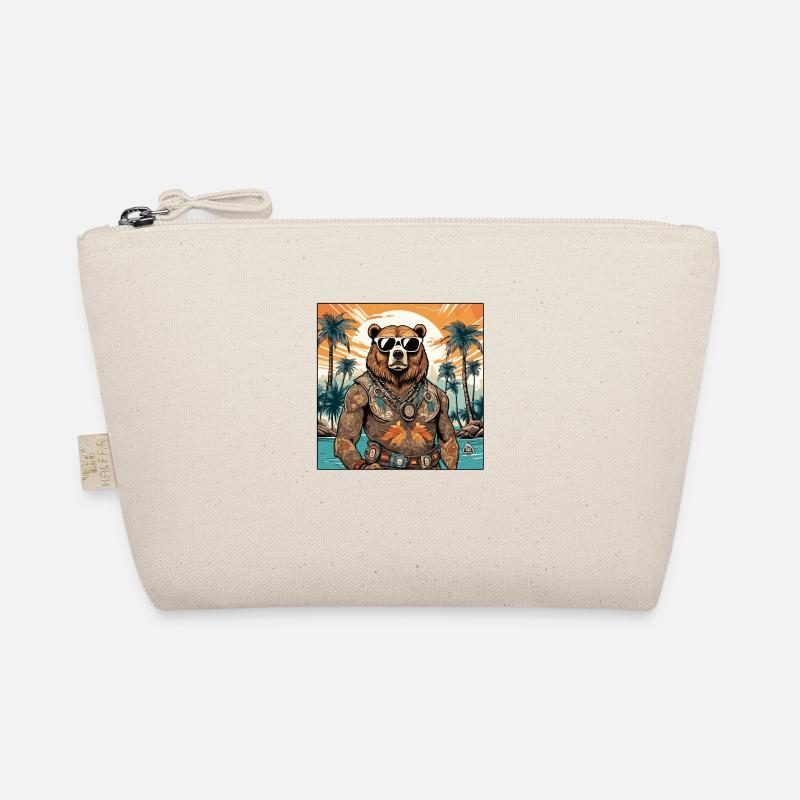 Tattoo / Animal / Art / Cool / Comic / Bear Organic Pouch