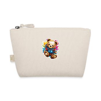Teddybär / Kuscheltier / Stofftier / Geschenkidee - Bio-Täschchen - Natur - Vorne