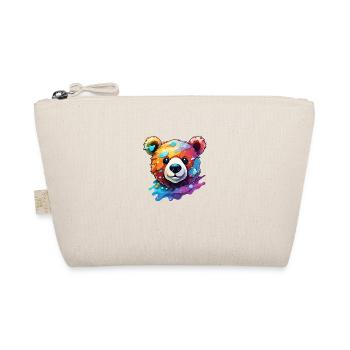 Teddybär / Kuscheltier / Stofftier / Geschenkidee - Bio-Täschchen - Natur - Vorne