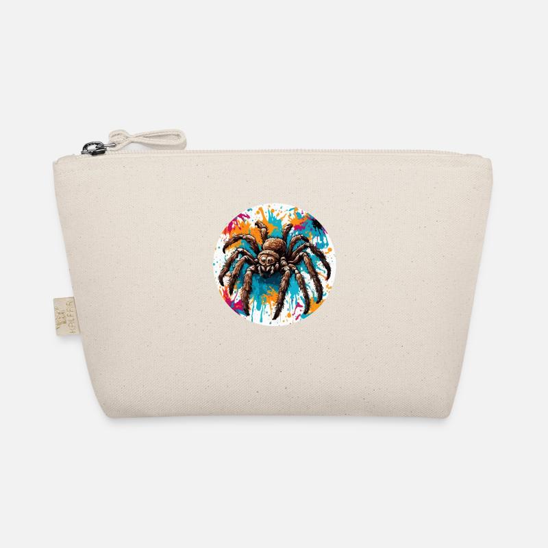 Spinne / Netz / Haustier / Kriechtier / Achtbeiner Bio-Täschchen