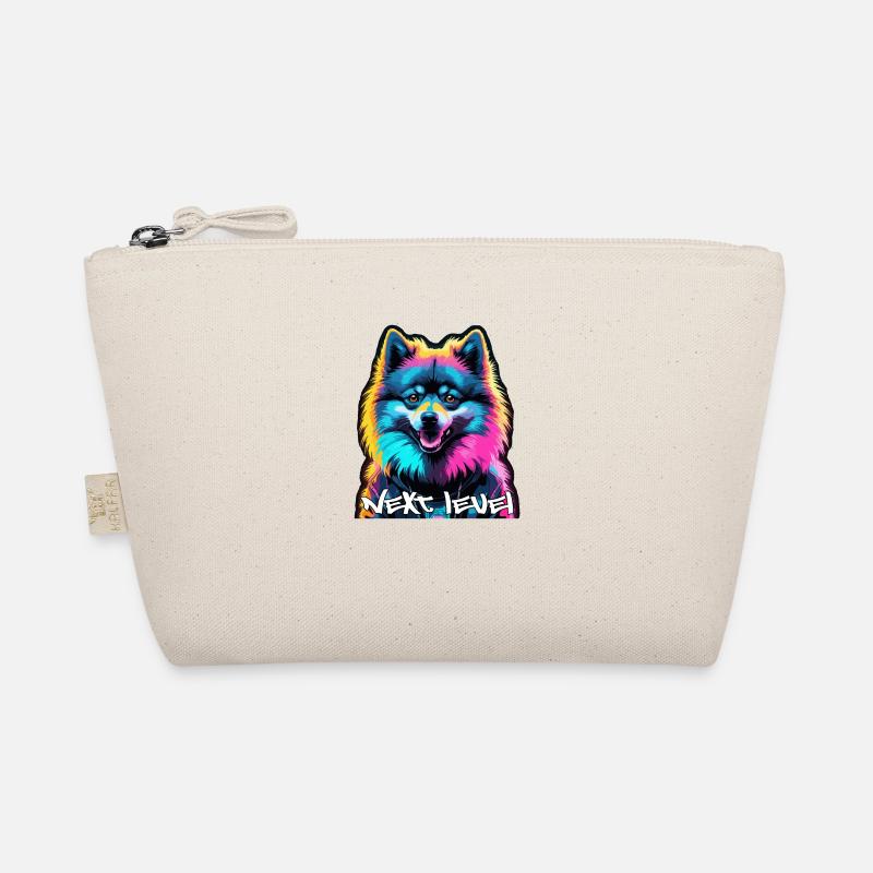 Kleinspitz Spitz Next Level Cyber Hund Geschenk Bio-Täschchen