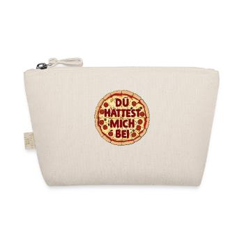 Du hattest mich bei Pizza Lustiges Design - Bio-Täschchen - Natur - Vorne