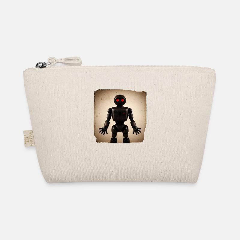 Schwarzer Roboter Bio-Täschchen