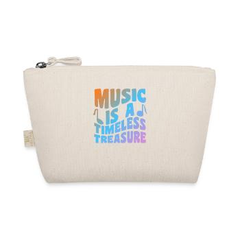 Music Is A Timeless Treasure - Bio-Täschchen - Natur - Vorne