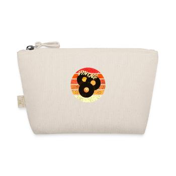 Vintage Kreis Vinyl - Bio-Täschchen - Natur - Vorne