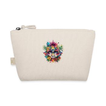 Crypto BTC ETH Bitcoin Art Face Colorful - Organic Pouch - nature - Front