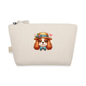 Cavalier King Charles Niedlicher Hund - Bio-Täschchen - Natur - Vorne