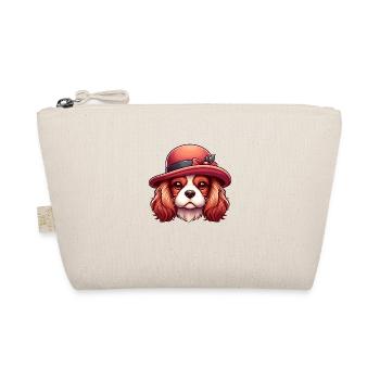Cavalier King Charles chien mignon chapeau rouge - Trousse biologique - nature - Devant