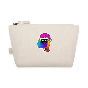 SantaMan-Woman Androgyne : Fierté queer collante - Trousse biologique - nature - Devant