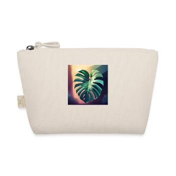 Monstera Leaf - Bio-Täschchen - Natur - Vorne
