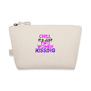 Chill Geschenkidee Lesbian LGBT LGBTQ+ queer - Bio-Täschchen - Natur - Vorne